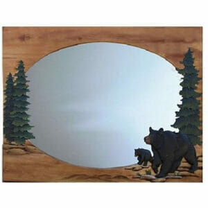 Bear & Cub Mirror 34″ x 26″