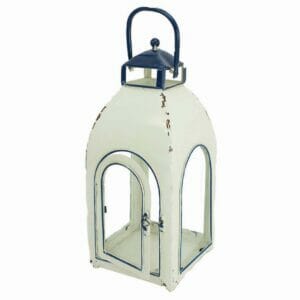 Large Lantern – White 17″ x 6.5″ x 6.5″