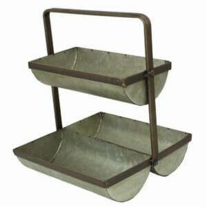 Caddie Planter (Pkg. 2) Vintage Reproduction Metal 14″ x 11″ x 10″