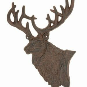 Deer Plaque (Set  of 2) Rust Metal. 17″ x 12″ Indoor/Outdoor