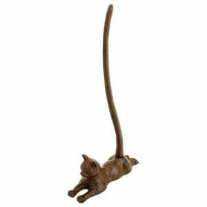 Cat Paper Towel Holder (Pkg. 2) Antique Metal 14″