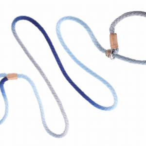 Alvalley Nylon Slip Leash With 2 Stoppers – Blue Multicolor, 6ft  x 5/16in or 8mm, 1 – Black.