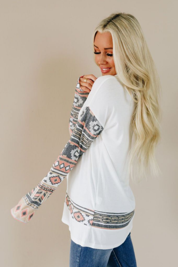 Dare to Do Buttoned Nomadic Sweatshirt - White, 2XL, 1 - Image 2