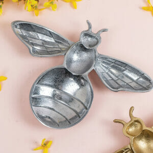 Aluminum Bee Tray. Cast Aluminum 8″ . Pack of 2.