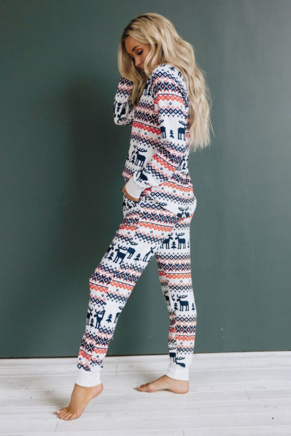 Run Run Reindeer Loungewear Set - Light Grey XL - Image 2