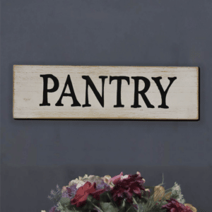 Small Pantry Wood Sign- Modern Farmhouse Kitchen Wall Decor- Country Kitchen Decor- Whitewashed- 15.75 x 1 x 4.5 Inches