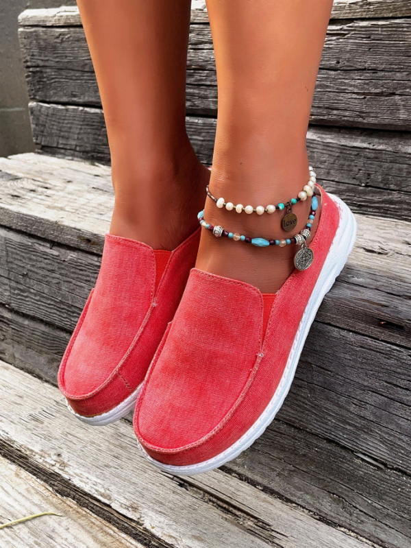 En Bloom | Canvas Gianna Mule - Coral, US8.5 / EU40, 1