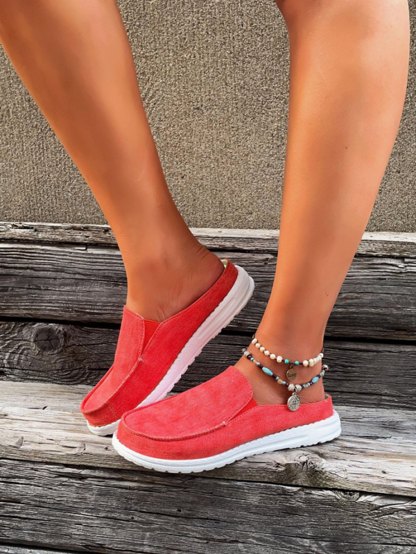 En Bloom | Canvas Gianna Mule - Coral, US8.5 / EU40, 1 - Image 3