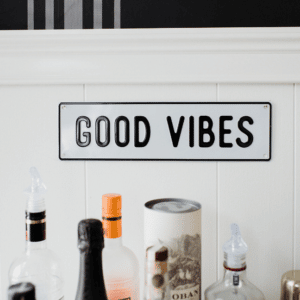 Aluminum Sign-Good Vibes/Happy