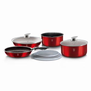 9-Pieces Cookware Set w/ Detached Handle