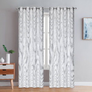 Durham Grommet Pair of Curtain Panels    – Grey, 54″x84″, 1