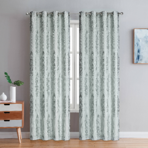 Exeter Grommet Pair of Curtain Panels    – Grey, 54″x84″, 1