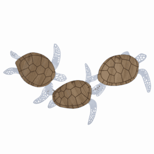 Coastal Swimming Turtles Wall Decor