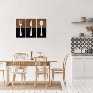 Farmhouse Two-tone Utensils Wall Decor Set