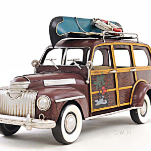 1947 Chevrolet Suburban Wagon with Canoe Equipment Model Replica- 1:14 Scale