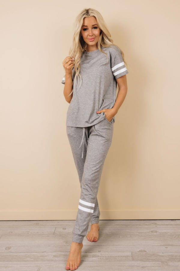 Know How To Act Joggers Set - Grey, XL, 1