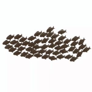 Attractive Metal Fish Wall Decor In Bronze