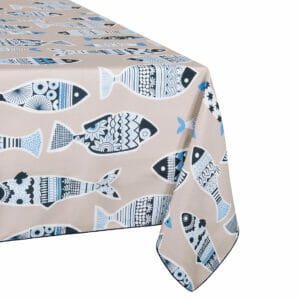 Fish of the Sea 100% Polyester. Table Cloth. Various Sizes