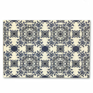 Mosaic Blue Vinyl Easy Wash – 13″x 18″ Placemats (Pack of 12)