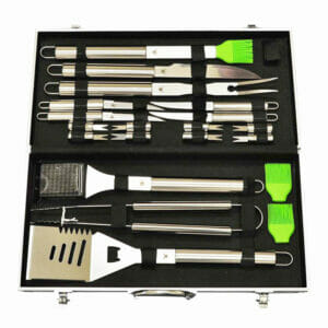 20 piece Stainless-Steel BBQ Tool Kit – 1